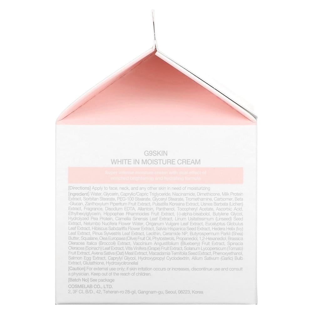 G9SKIN White In Moisture Cream Brightening 100g