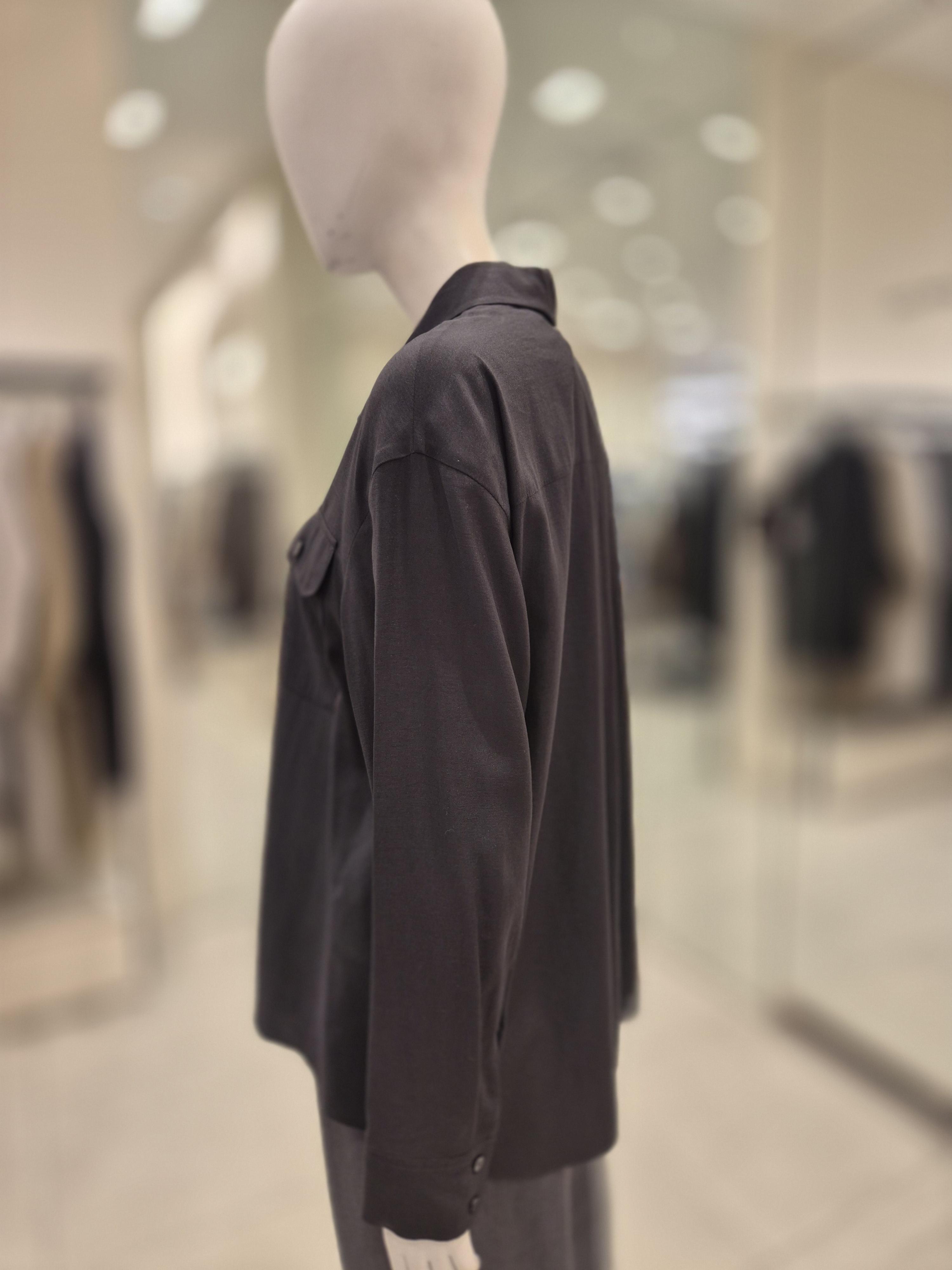 Рубашка с мягким карманом-клапаном TWWSTP72040 S чёрный