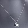 18K Gold Versatile Glossy 15MM Hollow Heart Necklace – Customizable Laser Logo