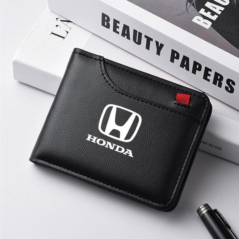 Car Driving Document ID Card Men's Short Wallet For Honda CBR 125R 954 600 650F 650R 1100XX 1000F CBR 600RR 1000RR EB1