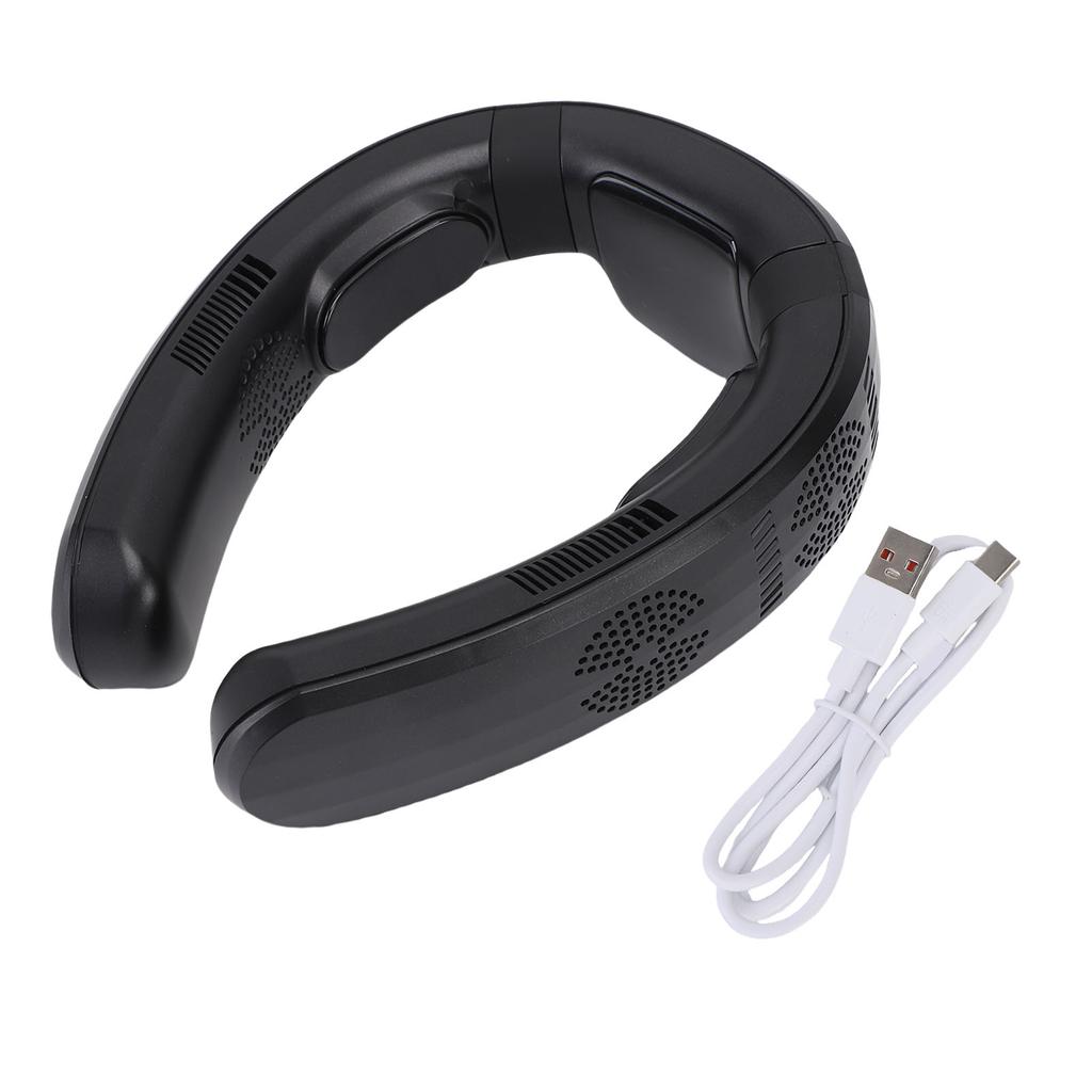 Portable Neck Fan Cooling and Heating Dual Use 3 Speeds Semiconductor Quiet Lightweight Battery Operated Wearable Fan for Beach