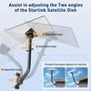 WTPGTI Support Starlink Gen 3 360° Adjustable - Wall/Roof Mounting Kit Compatible V3 Dish for Satellite Internet