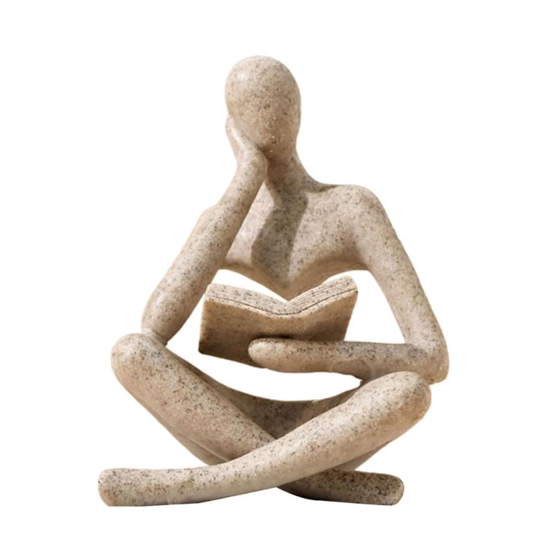 Creative Reader Decors for Wedding Gift Reading Human Figurines Resins Statue Decorations for Hotel Lobby