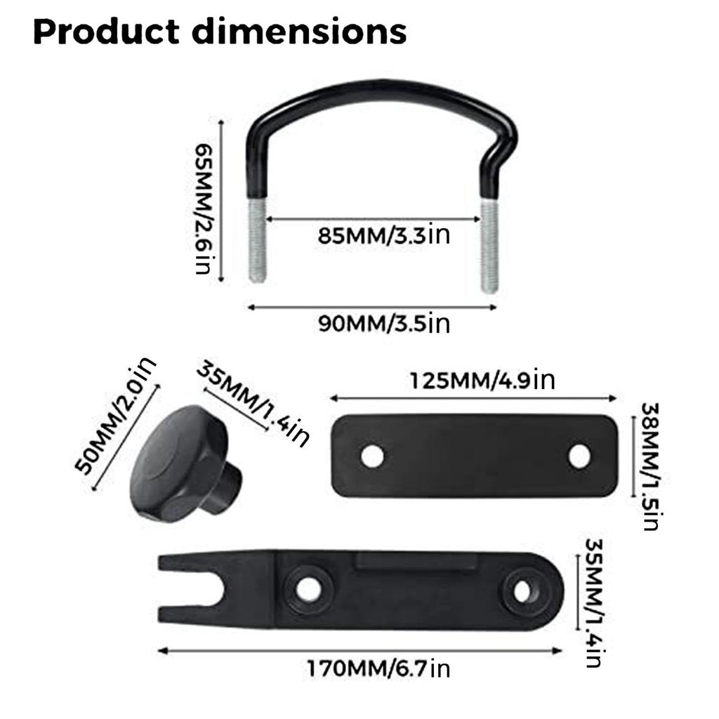 Střešní nosič svorka, Střešní box U-šroubová svorka - 4 Střešní nákladní box svorka
