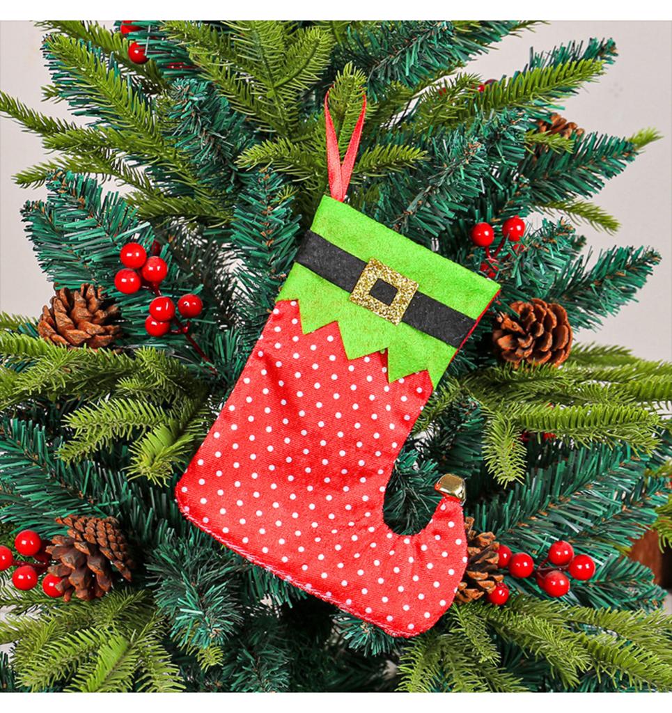 Vánoční Atmosféra Dekorace Santa Vánoční Punčocha Dárková Taška Taška na Sladkosti