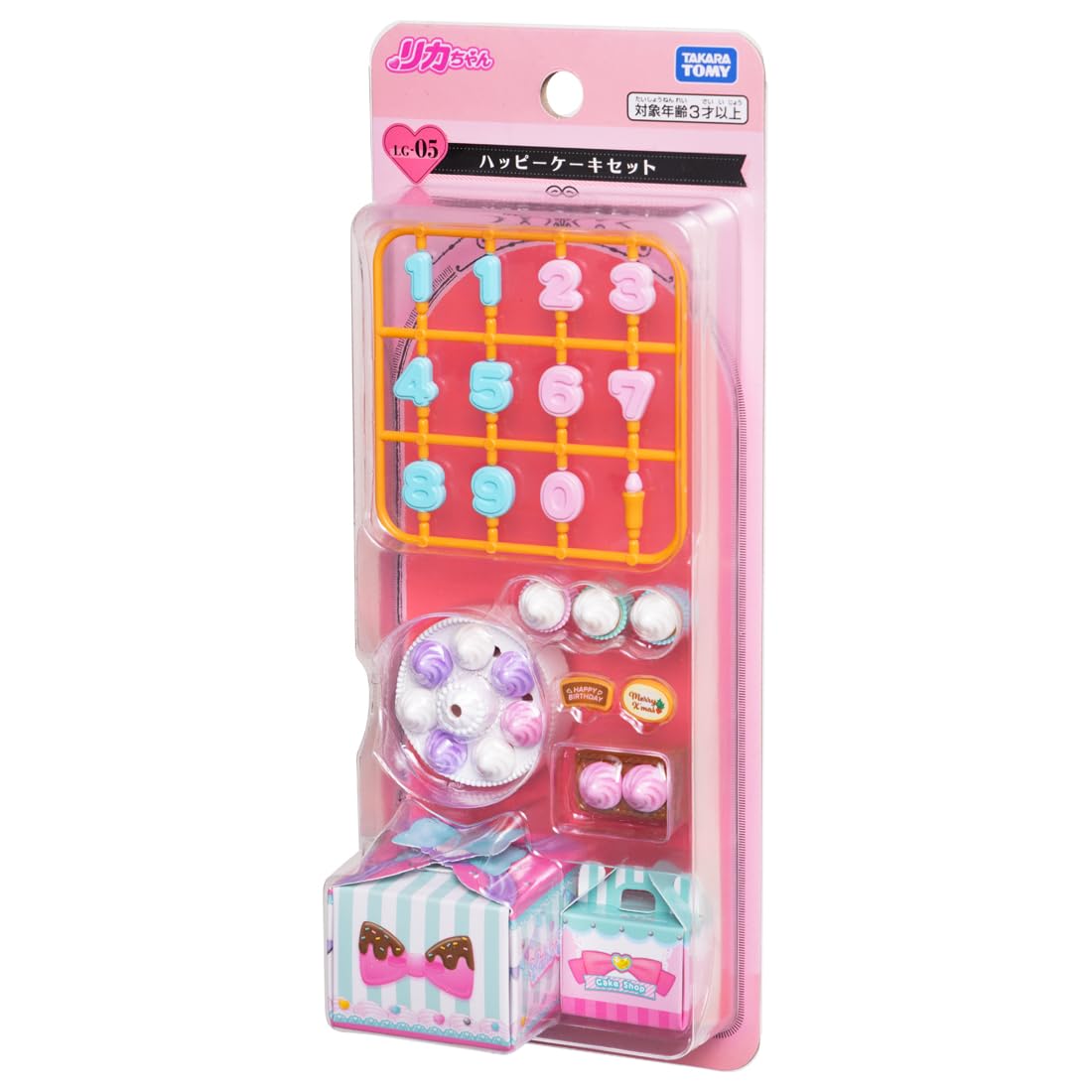 Takara Tomy Счастливый набор тортов Игрушка для ролевых игр 3 и Ликка-чан LG-05 Наряды (Возраст до)