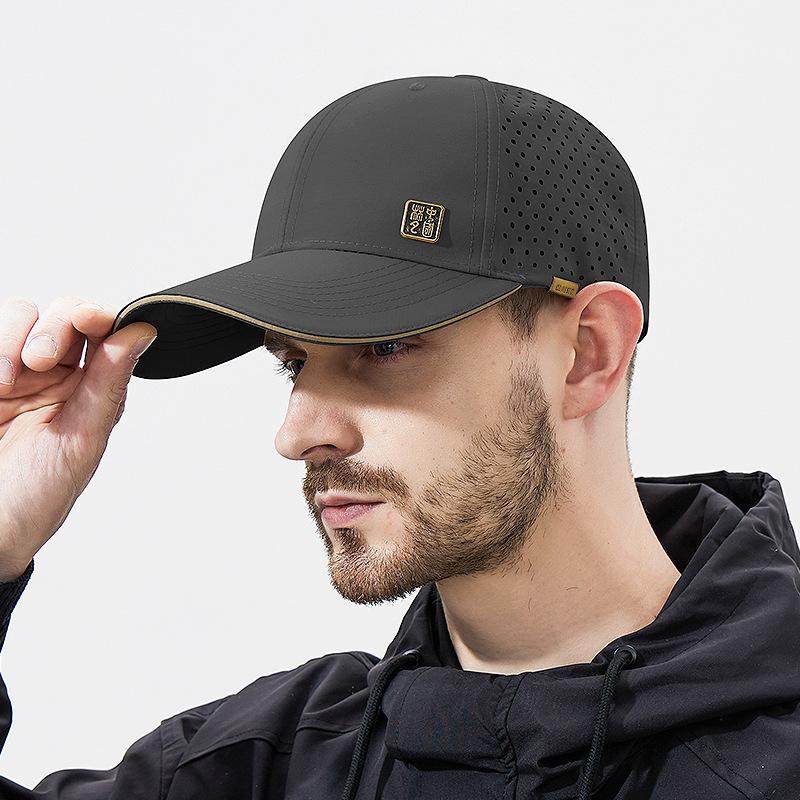 Chinese-style Hard-top Face-showing Quick-drying Hat for Men and Women Sun Protection Breathable Baseball Hat