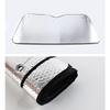 Car Sunshade Curtain Car Sunscreen Double-sided Pearl Cotton Sunshade 220x80cm Anti-ultraviolets Front Windshield