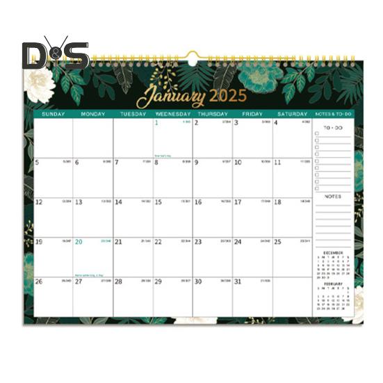 

Настінний календар на 2025 рік Щомісячний щоденник Планувальник 12-місячного розкладу Органайзер Настінна прикраса для домашнього офісу B