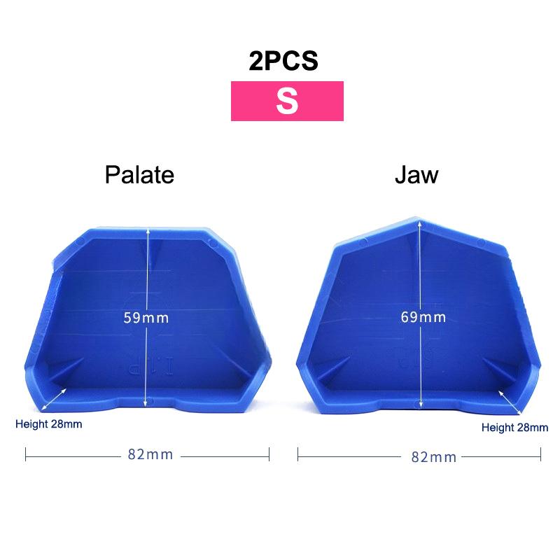 2/6Pcs Dental Model Base Set Silicone Plaster Model Base Dental Lab Denture Impression Tray Former Base Dentist Tools