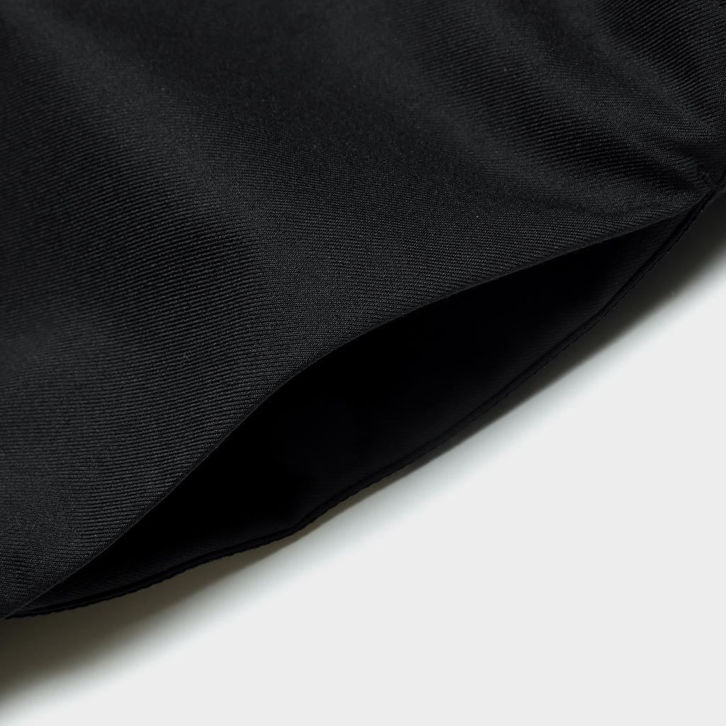 Fila Solid Color Straight Leg Woven Casual Pants Women Bottoms Black F11W415805F-BK