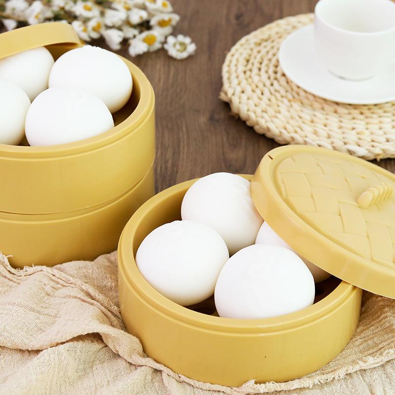 Novelty Toys Children's Creative Decompression Squeezing Toy Trick Simulation Cha Siu Bao Vent Decompression Steamed Stuffed Bun