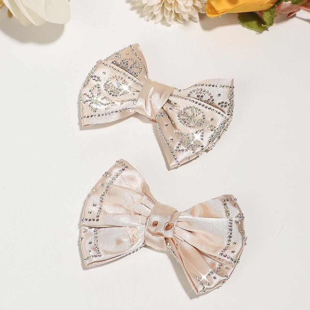 

Барвиста стразова пряжка-бант для взуття та квіткові аксесуари для прикрас абрикосовий