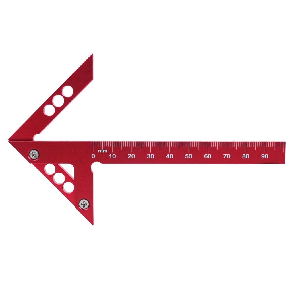 Precision Center Finder Line Gauge 45/90° Angle Marking Ruler Plastic Aluminum Alloy Woodworking Tool for Carpenters