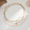 Salircon 6Pcs/set Boho Acrylic Bead Beaded Waist Chain Women Fashion  Summer Beach Sexy Scallop Belly Chain Body Jewelry Gifts