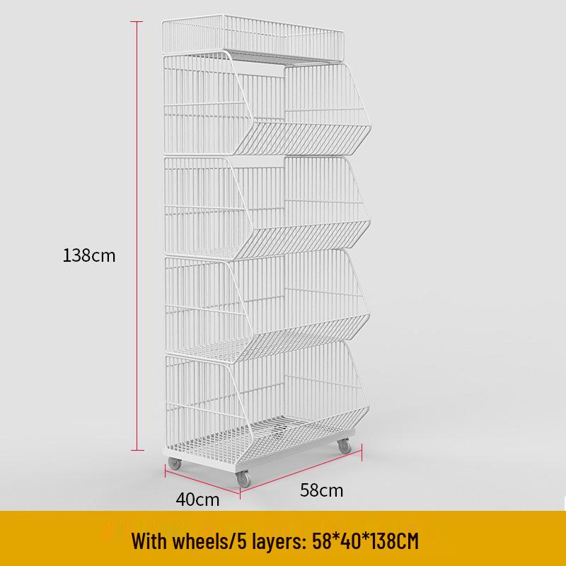 Multi-Layer Stackable Display Basket for Snacks & Vegetables