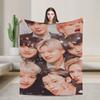 Seonghwa Kpop Ateez Band Plush Blanket Child Flannel Throw Blanket For Outdoor Warm Soft Custom Quality Bedspread Gift