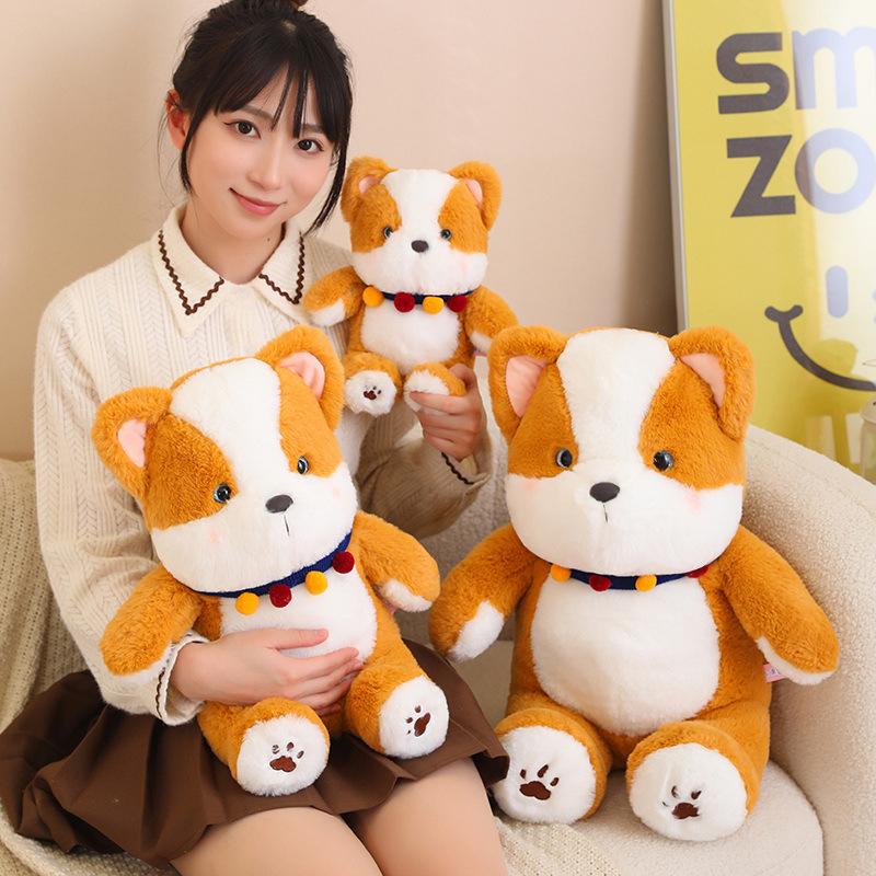 Cute Corgi Dog Doll Plush Toy Puppy Dog Doll Children'S Company Soothing Pillow Muppet Doll