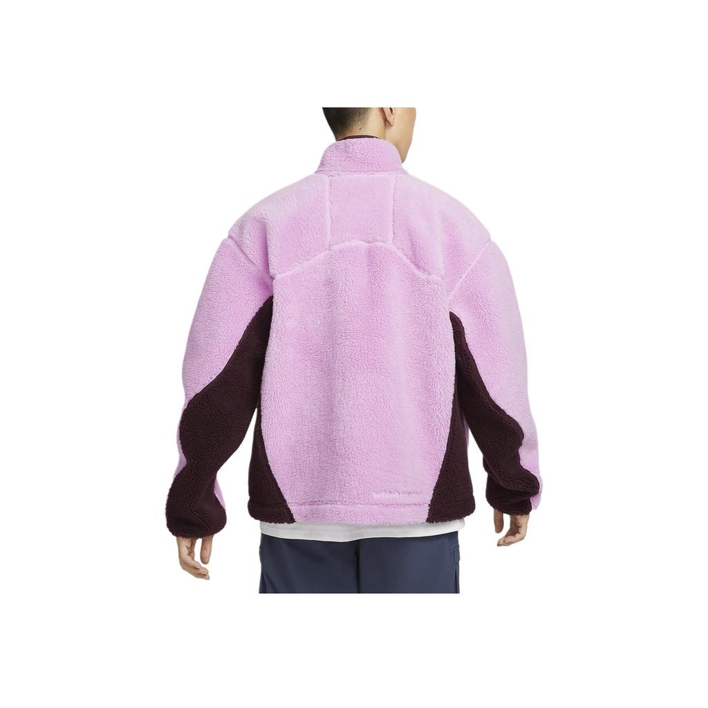 Nike ACG Therma-Fit Adv Letter Embroidery Faux Shearling Stand Collar Comfortable Warm Jacket Men Jackets Bold-Pink FV8654-632