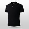 Ice Silk Knitted Short-sleeved Polo Shirt POLO Collar Short-sleeved Knitted Shirt Shirt Top Caring Casual