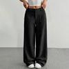 Corduroy Pants For Women Casual  Elastic Waist Straight Leg Pants Loose Comfy Trousers With Pockets