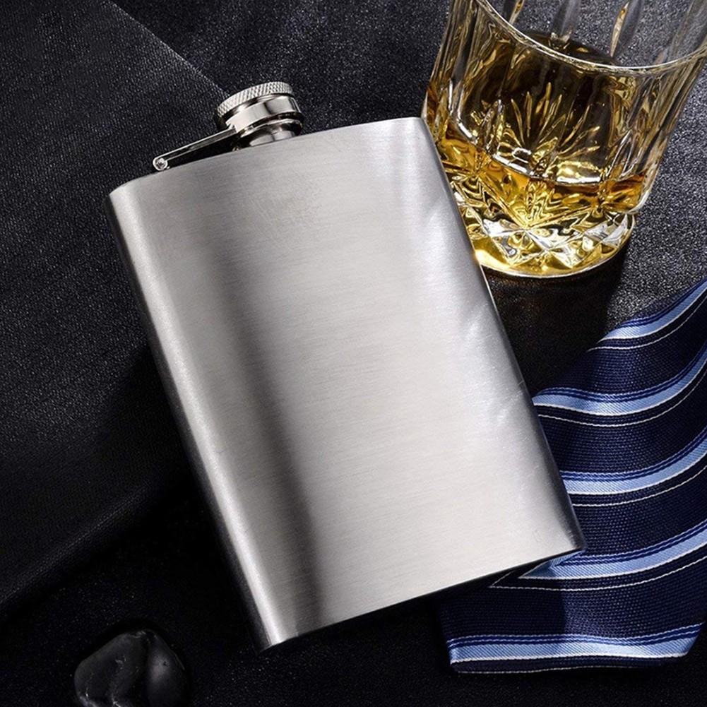 Flask 220ml/8oz Large Capacity Pocket Wine Bottle Stainless Steel