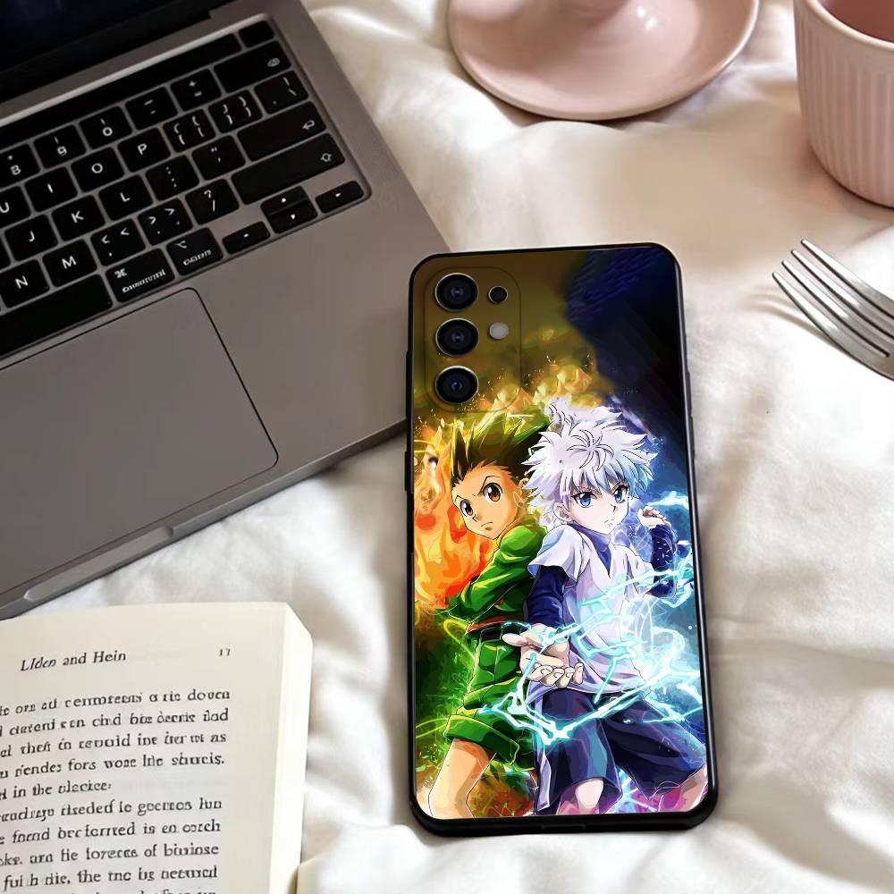 HEISS Anime H-Hunter x Hunter Handyhülle Für Samsung S25,24,23,22,30,21,10,9,Ultra,Plus,Lite,FE,4,5 G Weiche Schwarze Hülle