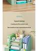 Desktop File Organizer: Multilayer Large Capacity Storage Rack for Office Supplies