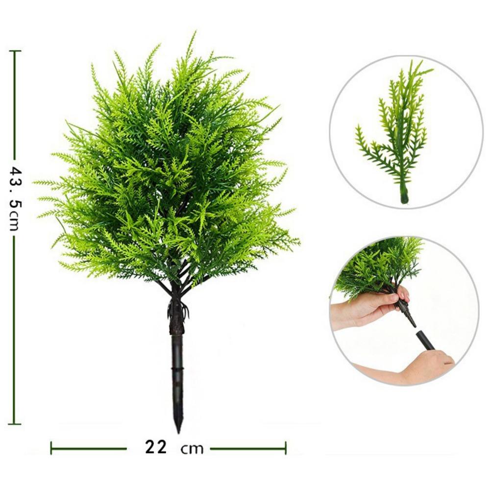 Red Berries Mini Christmas Tree Green Realistic Pine Needle Branches  Garden Decor