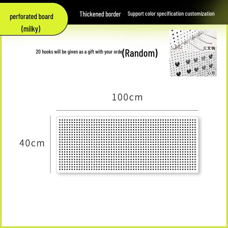 Wandmontiertes Lochplatten-Aufbewahrungsregal für Schmuck, Werkzeuge und Zubehör