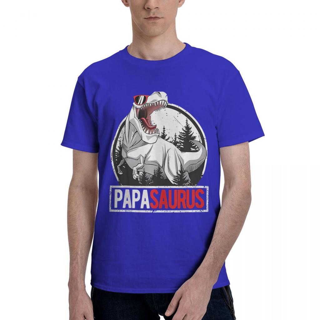 PapaSaurus Men Papa Saurus 100 Cotton Casual Breathable Confortable TShirt Funny Mens TShirt Mens Wear