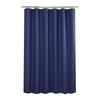 Waterproof PEVA Shower Curtain with Hooks, Solid Color, Thickened & Punch-Free for Bathroom