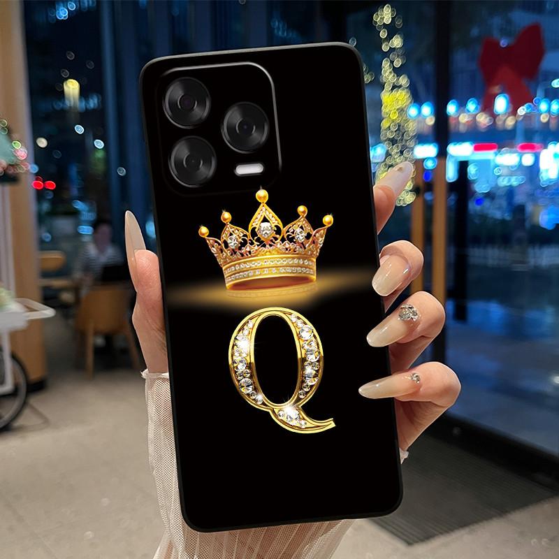 Case For ZTE Blade V70 Vita/Nubia V70 Design Soft Silicone Black Case Shockproof Beautiful Trendy Crown Letter Pattern Shell