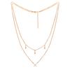 Double Layer Chic Design Gold Vermeil Necklace - 925 Sterling Silver
