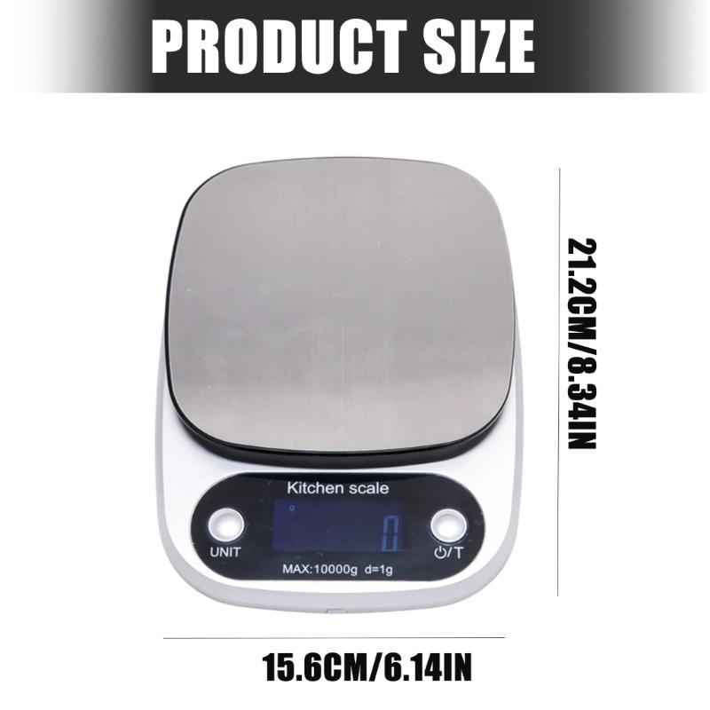 Professional Baking Scale  Precise Measurement 5kg Extreme Rustless Face Large LCD Screen Unit Conversion Weight Function
