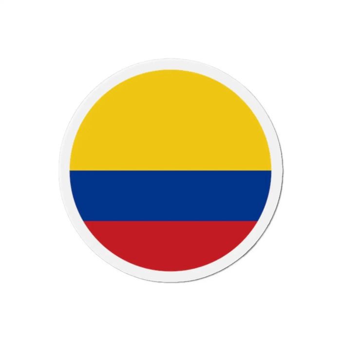 Aimant Rond - Colombie - 10 Cm - 50 Pièces - Multicolore - Mixte