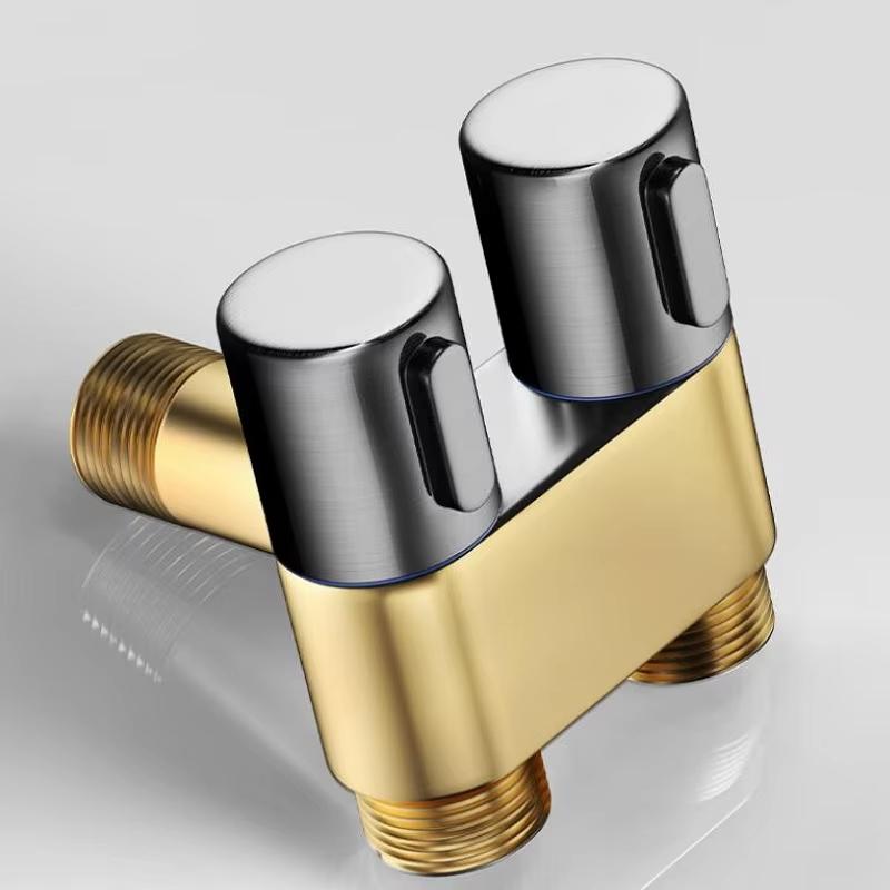 Handheld Bidet Sprayer Bathroom Accessories Bidet Shower Anal Cleansing Hygienic Shower Faucet Women's Dual Spout Valve