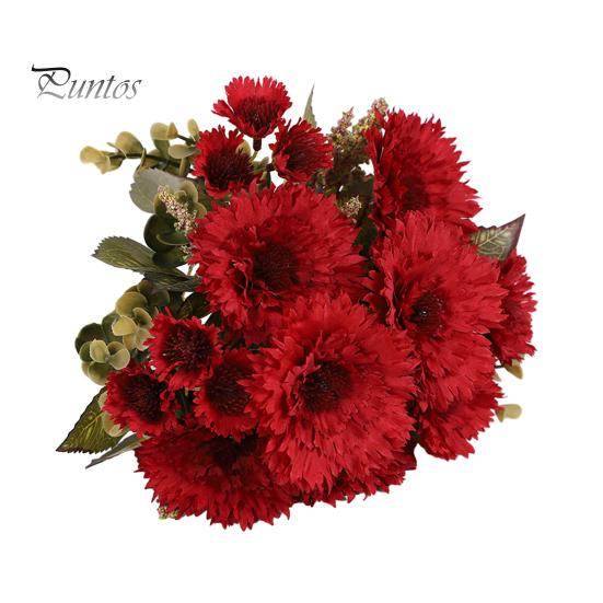 

Реалистичный букет искусственных хризантем, изысканные цветы без полива, искусственные цветы хризантемы, домашнее свадебное украшение