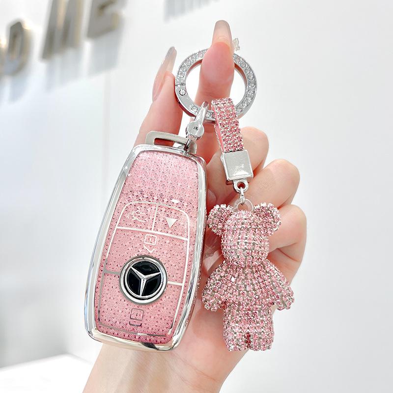 Mercedes-Benz Schlüsselabdeckung für E300L, C260L, 180L, A200L, C200L, GLC260, GLA200 (Für Frauen)