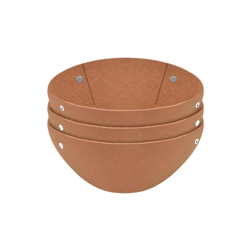 3er-Pack Vogelsichere Hängekorbeinsätze Dickes Filzgewebe Kokoseinsatz-Alternative Verbesserte Luftzirkulation Drainage