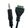 2Channel 3.5mm Male Jacks to Screw Terminal Adapter Cable 3.5mm Screw Terminal Adapter Cable for Audios Devices 30cm