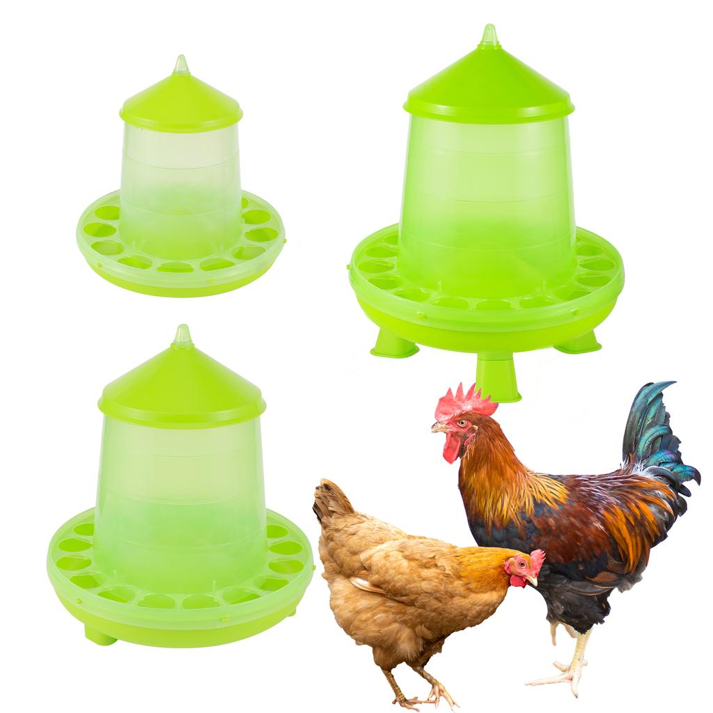 Chicken Automatic Feeder Quail Pigeon Feeder 2kg/4kg Chicken Feeding Bucket Poultry Farm Animal Feeding Supplies 1 Pc