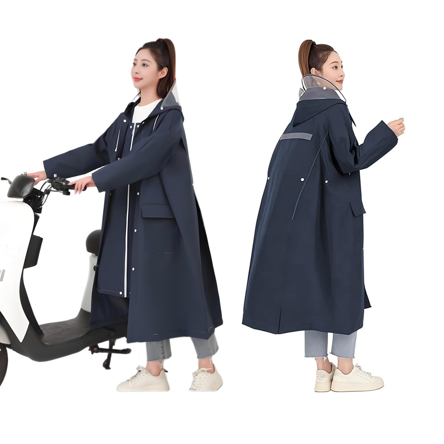 

Дождевик для длинного двойного прозрачного дождевого рюкзака, дождевой сезон, подходит для поездок на учебу или на открытом воздухе [LBFXQ] Велосипеды, Дождевики,