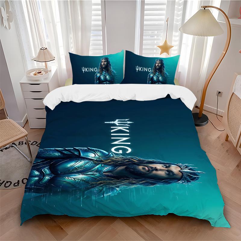 Kingdom Sea Printed 3pcs Bedding Set Soft Microfiber 1 Duvet Cover And 2 Pillowcases Home Bedroom Decor Xmas Gift K1325