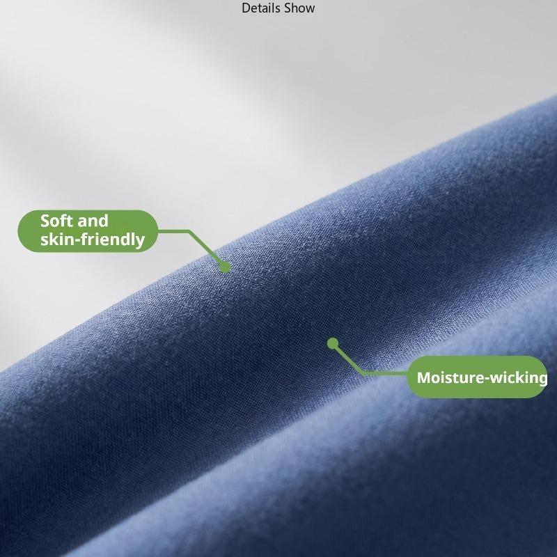 Solid Color Brushed Fitted Sheet Set Simple Mattress Protector Soft Breathable Bed Cover for Home Bedroom