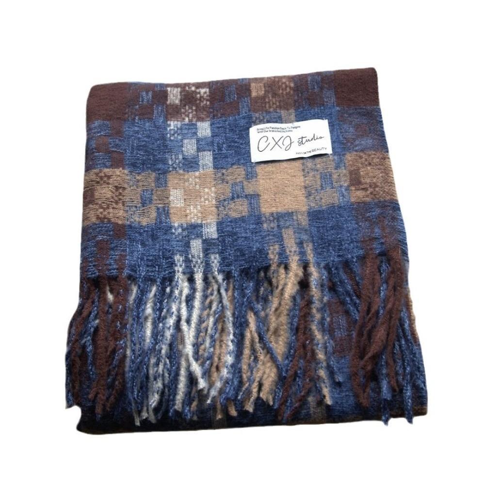Imitation Cashmere Winter Scarf Windproof Warm Shawl Wrap Fashion Knitted Scarf Autumn
