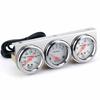 Car Gauge Kit 3 In 1 52mm 2in Water Temperature Oil Pressure Voltage Meter Universal for 12V Car