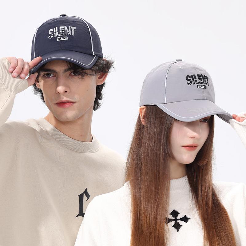 Quick-Dry Baseball Cap Letter Embroidered Sports Cap Men's Outdoor Sunscreen Cap