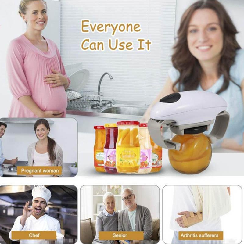 Double Ear Bottle Opener Electric Bottle Opener One Button Automatic Cap Opening Glass Bottle Opener Kitchen Kits