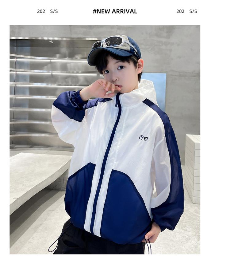 Boys' Summer Thin Sunscreen Clothes Jacket